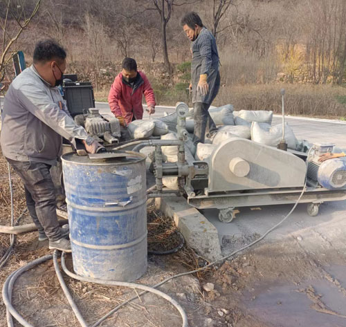 宜城路面下沉注浆